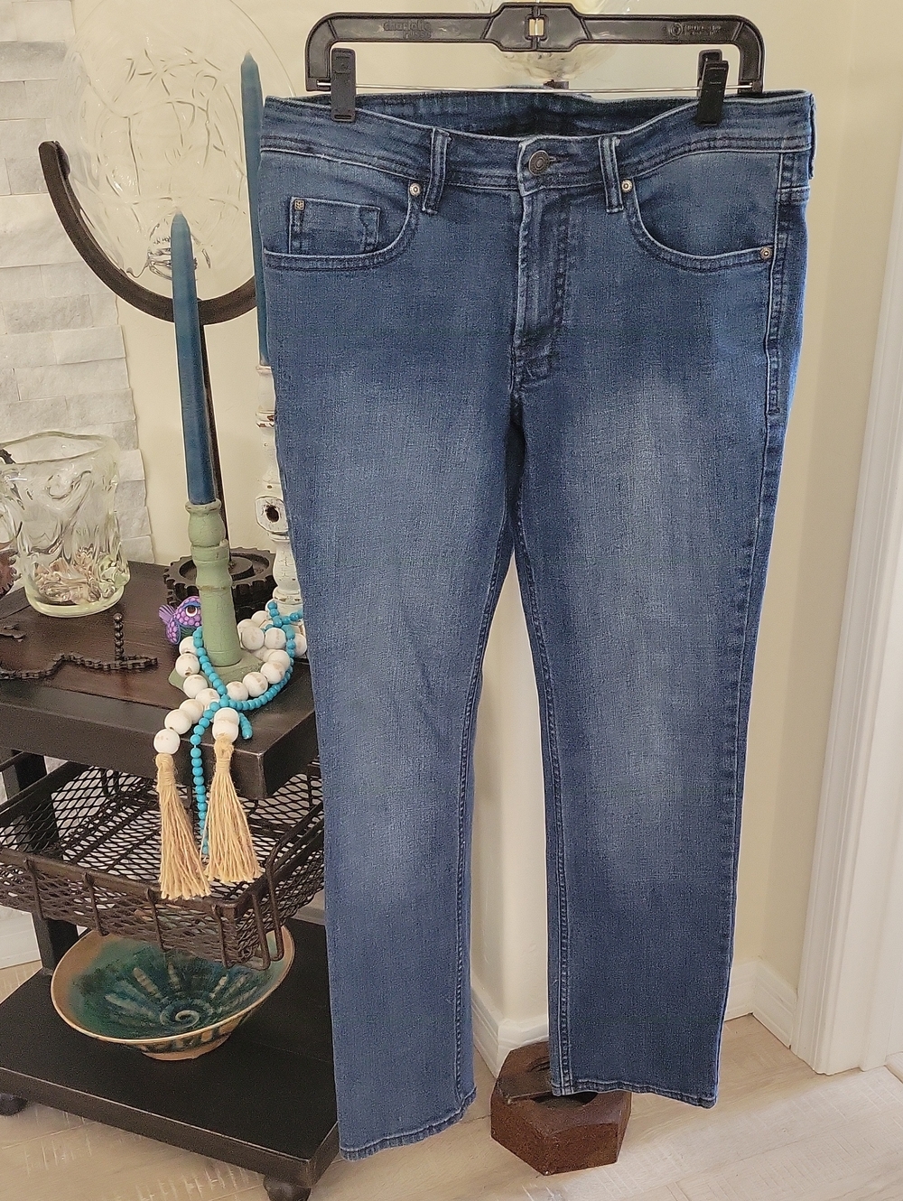Buffalo David Bitton Men's Medium Blue Straight Jeans